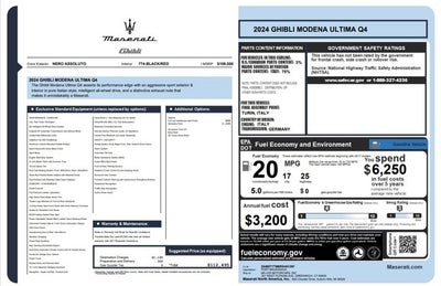 2024 Maserati Ghibli Modena Ultima Q4
