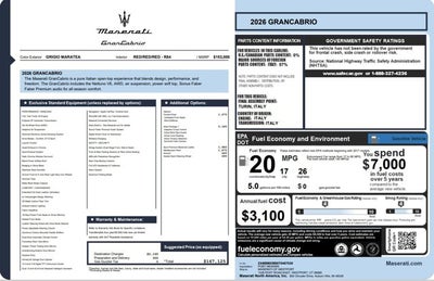 2026 Maserati GranCabrio Modena