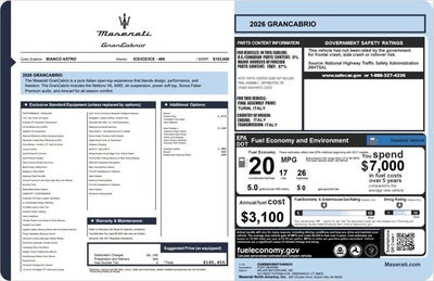 2026 Maserati GranCabrio Modena