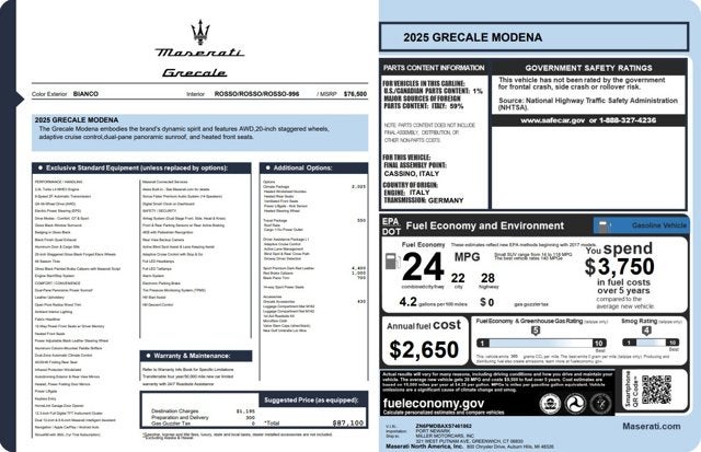 2025 Maserati Grecale Modena