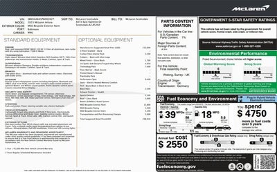 2023 McLaren Artura Performance