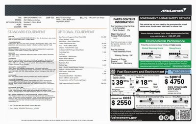 2024 McLaren Artura TechLux