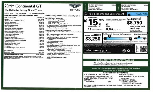 2020 Bentley Continental GT W12