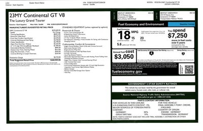 2023 Bentley Continental GT V8