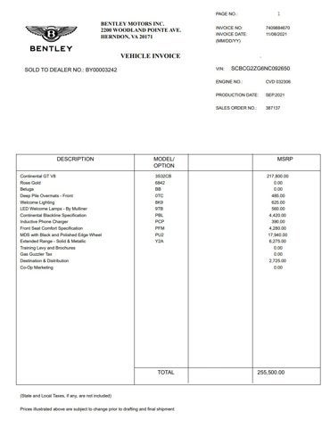 2022 Bentley Continental GT V8