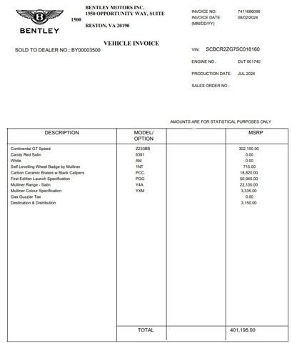 2025 Bentley Continental GT Speed