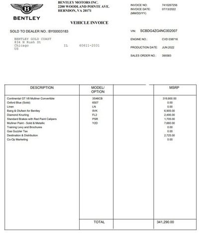 2022 Bentley Continental GTC V8