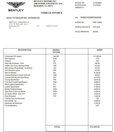 2023 Bentley Continental GTC Speed
