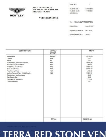 2022 Bentley Bentayga V8