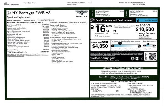 2024 Bentley Bentayga EWB V8