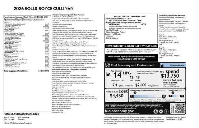 2026 Rolls-Royce Cullinan 