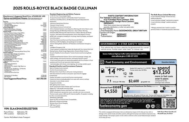 2025 Rolls-Royce Black Badge Cullinan Black Badge