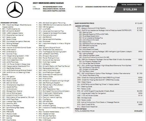 2021 Mercedes-Benz E-Class AMG® E 63 S