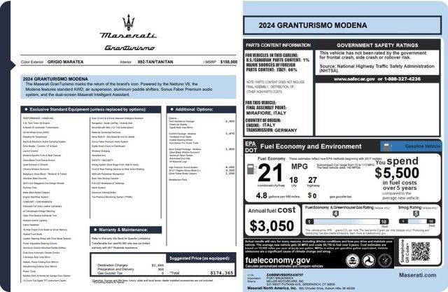 2024 Maserati GranTurismo Modena