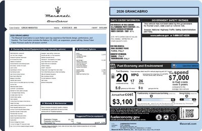2026 Maserati GranCabrio Modena
