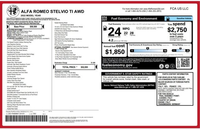 2022 Alfa Romeo Stelvio Ti