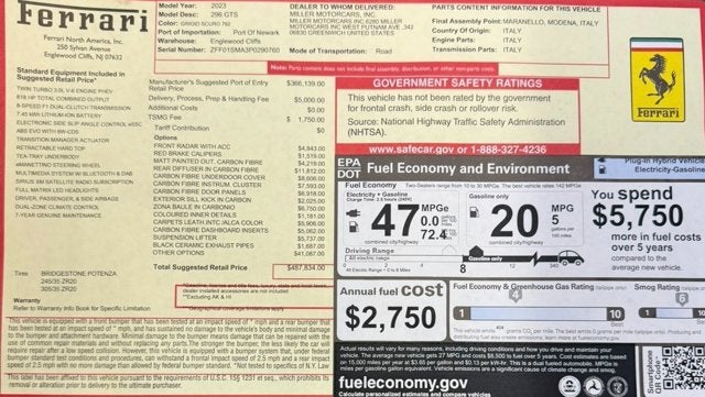 2023 Ferrari 296 GTS Base