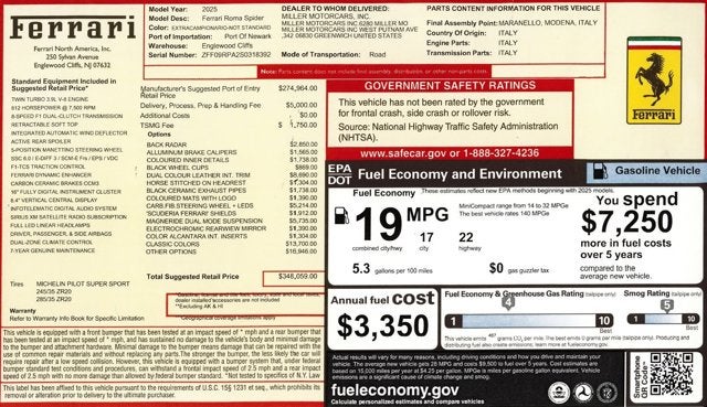 2025 Ferrari Roma Spider Base