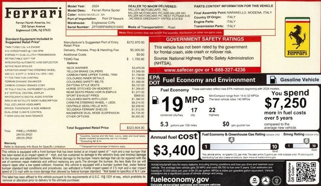 2024 Ferrari Roma Spider Base