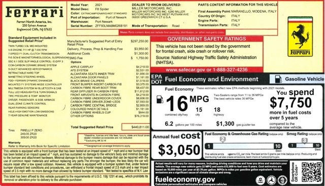 2021 Ferrari F8 Spider Base