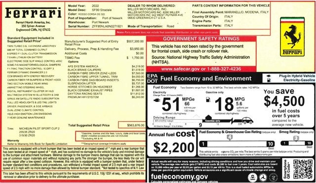 2022 Ferrari SF90 Stradale Base