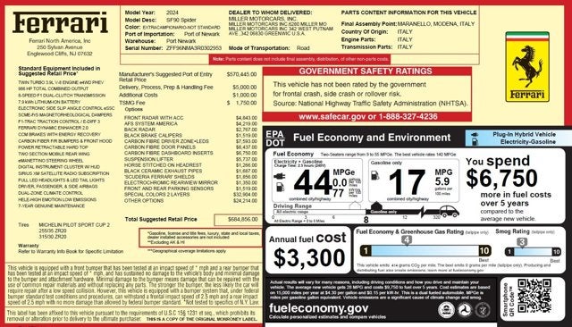 2024 Ferrari SF90 Spider Base