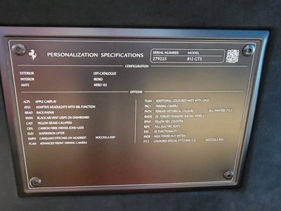 2022 Ferrari 812 GTS Base