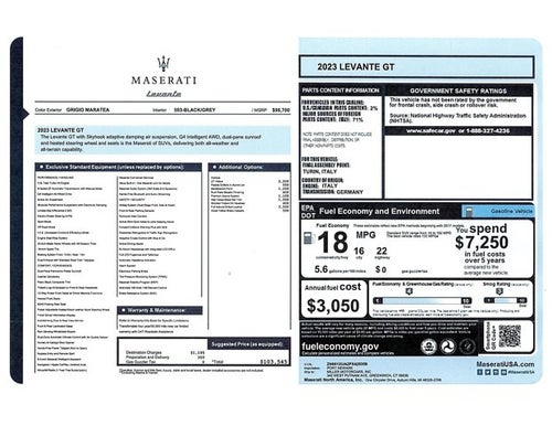 2023 Maserati Levante GT
