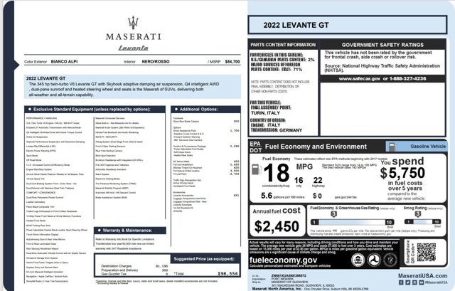 2022 Maserati Levante GT