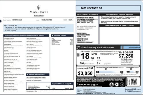 2023 Maserati Levante GT