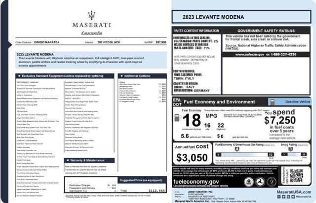 2023 Maserati Levante Modena