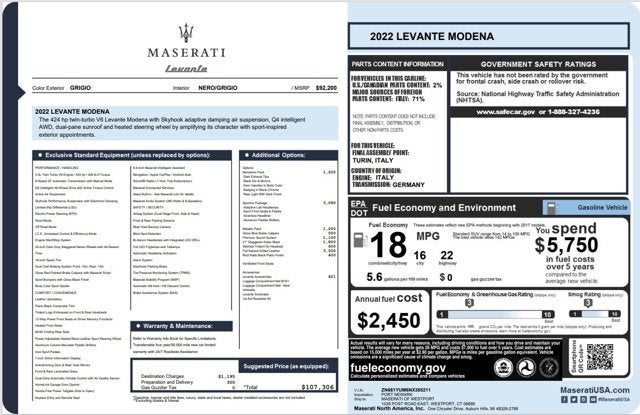 2022 Maserati Levante Modena