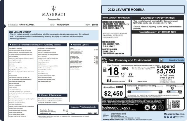 2022 Maserati Levante Modena