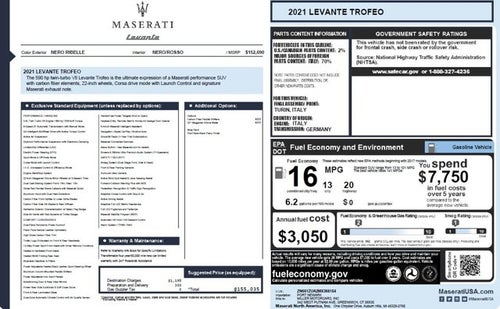 2021 Maserati Levante Trofeo