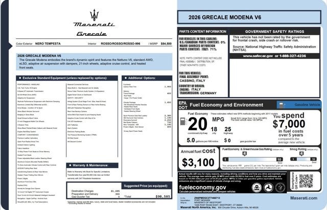 2026 Maserati Grecale Modena