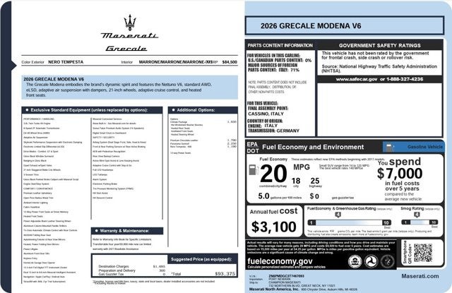 2026 Maserati Grecale Modena